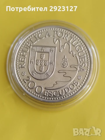 200 ЕСКУДО 1993 ГОДИНА ПОРТУГАЛИЯ, снимка 2 - Нумизматика и бонистика - 51329887