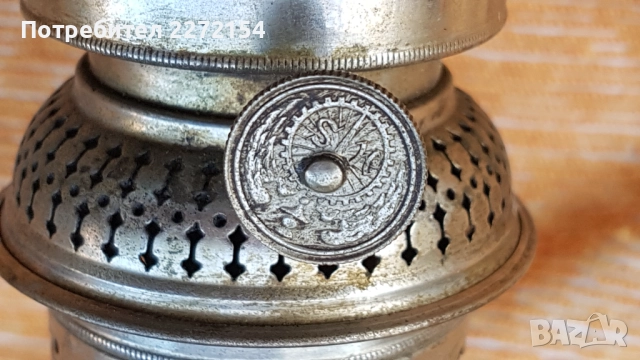 Стъклена газена лампа 19 век, снимка 5 - Антикварни и старинни предмети - 51469018