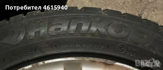 MAZDA МАЗДА 4бр.италиански алуминиеви джанти 16" 5х114,3мм 7J ЕТ35 +4бр зимни гуми 205/55/16, снимка 7 - Гуми и джанти - 52941890