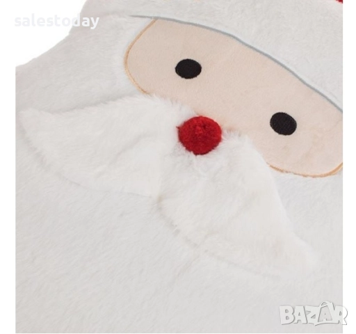 Коледна възглавница с Дядо Коледа с шапка, 55см, снимка 3 - Възглавници - 52373676