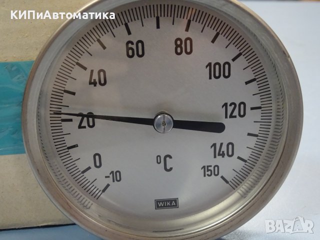 биметален термометър Wika thermometer ф100mm, -10/+150°C, L-500mm, снимка 2 - Резервни части за машини - 37103352