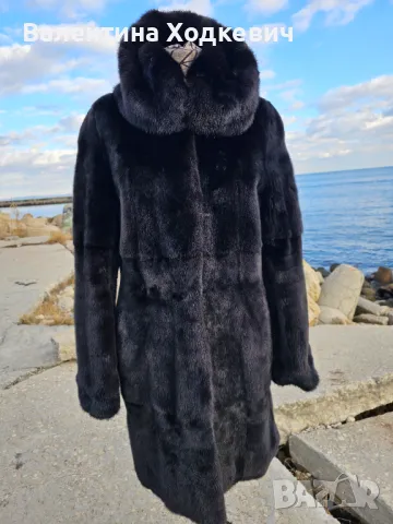 Голяма отстъпкаПалто от норка Black Nafa Italy, снимка 9 - Палта, манта - 44596216