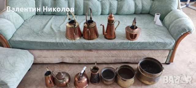 месингови медни съдове.Малките по 25 евро, големите 50 евро, снимка 8 - Декорация за дома - 52392684