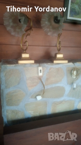 Нощни лампи (месингови)., снимка 6 - Настолни лампи - 54059746