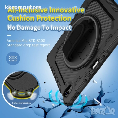 Калъф и Протектор за Apple iPad (2025) / 10.9 (2022) със Стойка, Ръчна Дръжка и Слот за Писалка | Уд, снимка 8 - Калъфи, кейсове - 52038744