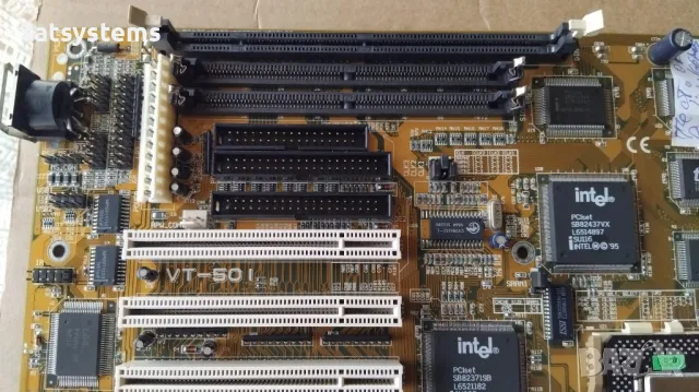 Дънна платка Intel FIC VT-501 VER:1.1 Socket 7, снимка 5 - Дънни платки - 47870255