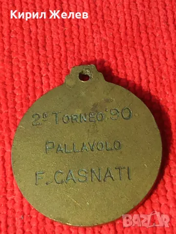 СТАР БРОНЗОВ АРТ МЕДАЛ МНОГО КРАСИВ РЕЛЕФЕН ПОЗЛАТА 18144, снимка 6 - Колекции - 31026849