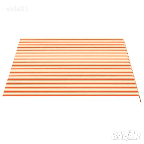 vidaXL Резервен плат за тента, жълт и оранжев, 350x250 см, полиестер, снимка 4 - Облицовки - 56146595