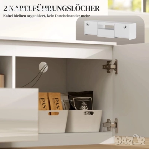 Нисък шкаф за телевизор, снимка 8 - Шкафове - 52561743