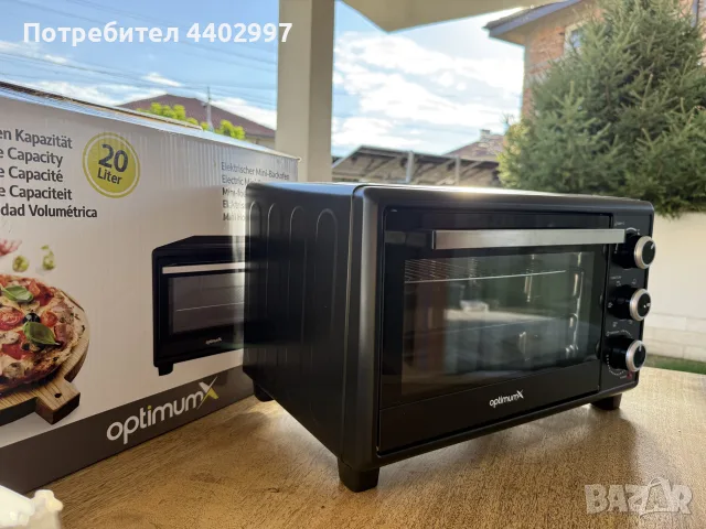 Мини електрическа фурна OptimumX, снимка 2 - Печки, фурни - 56105073