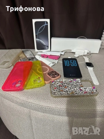 Iphone16 pro max+apple watc series 8+ cellular, снимка 4 - Apple iPhone - 53119126