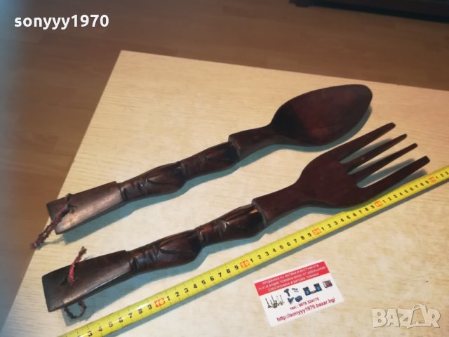 ГОЛЯМИ НОЖ И ВИЛИЦА 50см 2202212036, снимка 8 - Колекции - 31916243