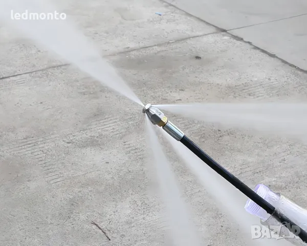 Маркуч 10 м с Адаптер за Почистване / отпушване  на Канали за Karcher, Bosch, Lavor и др. – 160 Bar, снимка 2 - Резервни части за машини - 49544670