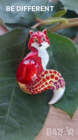 Брошка лисица, снимка 2 - Други - 42606024