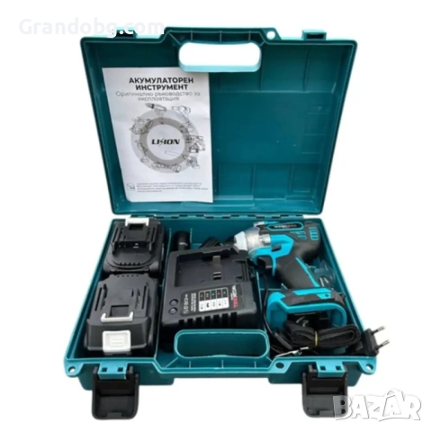 Немски Безчетков Акумулаторен Ударен Гайковерт – Винтоверт 36V 8Ah 850 N/m + подарък 3 бр. вложки и , снимка 4 - Винтоверти - 52185188