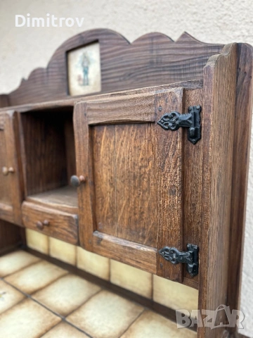 Масивен дървен кухненски шкаф от дъб, снимка 4 - Шкафове - 53958470