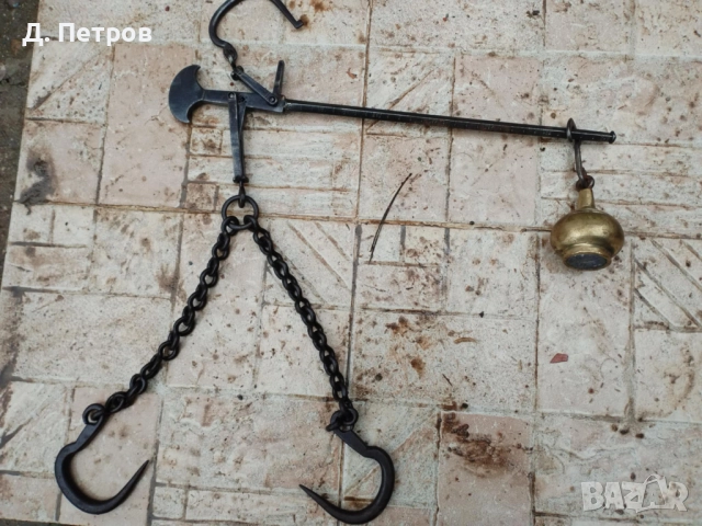 Стар кантар с топуз , снимка 5 - Антикварни и старинни предмети - 52669340