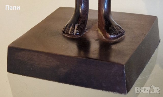 Бронзова винтидж скулптура от средата на 20-ти век, снимка 7 - Антикварни и старинни предмети - 42753649