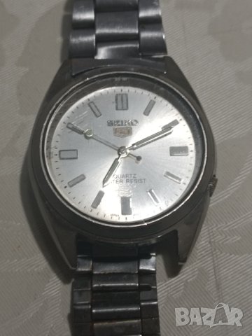 Часовник Seiko 5 quartz water resist, снимка 4 - Мъжки - 42669765