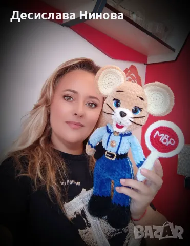 Сержант Плъхов-ръчна изработка, снимка 4 - Плюшени играчки - 47275258