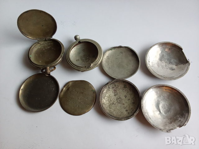 сребърни капаци на джобни часовници, снимка 4 - Антикварни и старинни предмети - 44688740