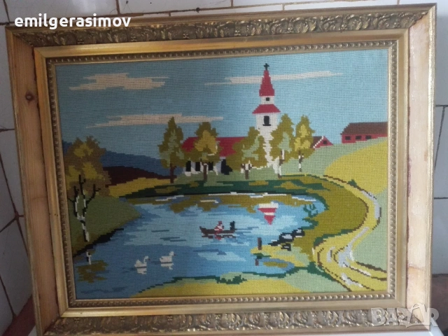 Две маслени картини и красив гоблен., снимка 15 - Картини - 54238495