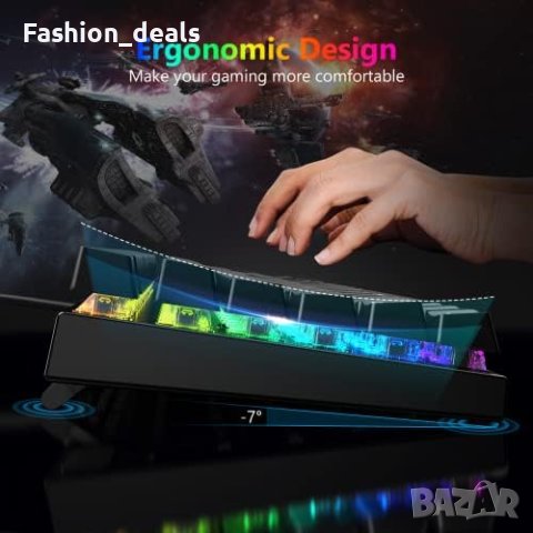 Нова Кабелна Клавиатура LED за PC лаптоп MAC ps4 игри, снимка 4 - Клавиатури и мишки - 42157874