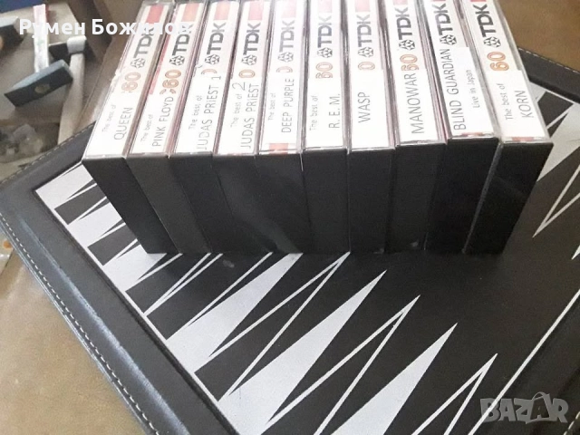 10 много добри и запазени касети TDK D-C60 с ХАРД РОК, снимка 2 - Аудио касети - 52450924