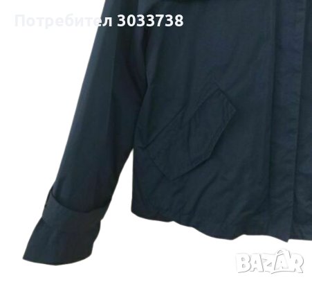 Marc Jacobs Яке за Дъжд Парка с Качулка Тъмно Синьо Размер М, снимка 4 - Якета - 36177145