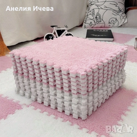 Мек килим пъзел от 10 части 1кв.м, снимка 3 - Други - 52014070