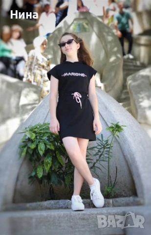 Рокля Marions в черно, снимка 6 - Детски рокли и поли - 50453063