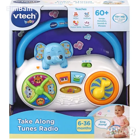 Бебешко радио Take Along Tunes Radio - слонче / Vtech baby
