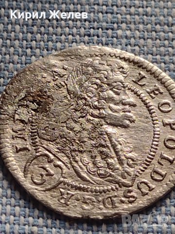 Сребърна монета 3 кройцера 1705г. Леополд първи Прага Свещена Римска Империя 13769, снимка 4 - Нумизматика и бонистика - 42900109