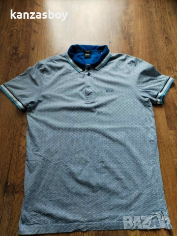 hugo boss polo shirt - страхотна мъжка тениска Л , снимка 6 - Тениски - 54221406