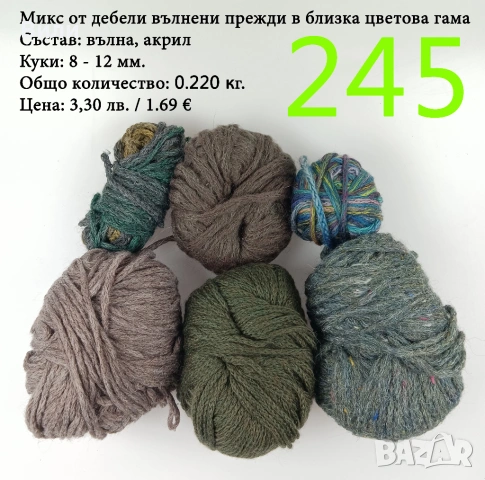 Евтини прежди в малки количества - нови и остатъци , снимка 6 - Други - 52042441