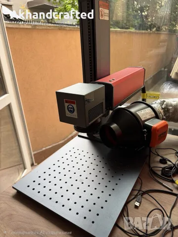 Налична в Пловдив Fiber Laser 60W JPT M7 MOPA | Лазер за гравиране и маркиране | Ротация + 2 лещи