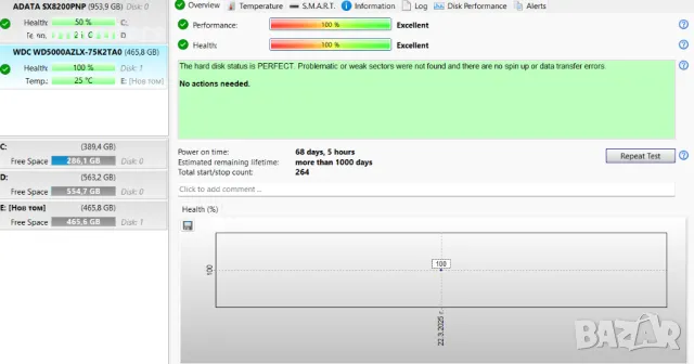 Хард диск WD 500GB SATA за компютър, снимка 2 - Твърди дискове - 49596181