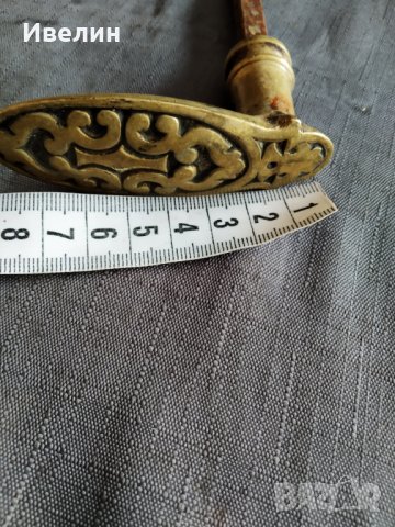 стари барокови дръжки с шилд-комплект, снимка 3 - Антикварни и старинни предмети - 30373892