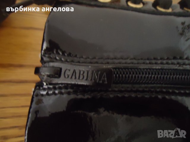 Дамски зимни обувки тип кубинки от естествена лачена кожа, снимка 9 - Дамски боти - 38551653