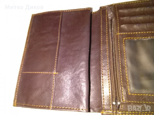 Портфейл Павид мода естествена кожа 135х95мм, снимка 6 - Портфейли, портмонета - 29429379
