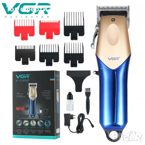 VGR V-162 Тример за коса, брада, акумулаторна електрическа машинка за подстригване за мъже, снимка 1 - Машинки за подстригване - 38222675