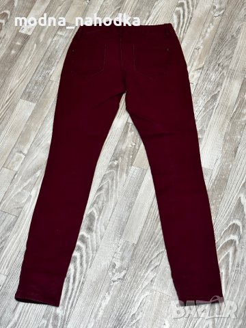 Червени дамски дънки размер 34, снимка 3 - Дънки - 40112480