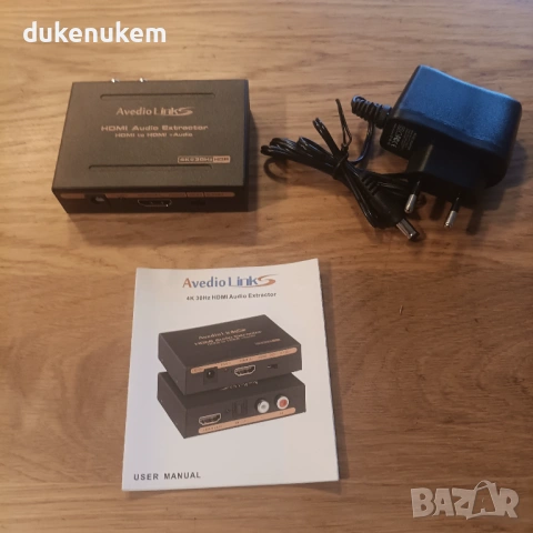 HDMI Audio Extractor 4K – HDMI към Optical Toslink + RCA аудио, снимка 7 - Други - 53274431