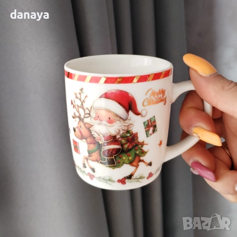 6238 Коледна чашка за кафе в подаръчна кутия, 180 мл, снимка 2 - Чаши - 52100182