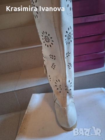нови ботуши естествен велур , снимка 3 - Дамски ботуши - 52513624