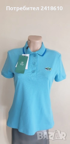 Lacoste Slim Fit Pique Cotton Womens Size 40 - M НОВО! ОРИГИНАЛ! Дамска Тениска!, снимка 3 - Тениски - 53759272