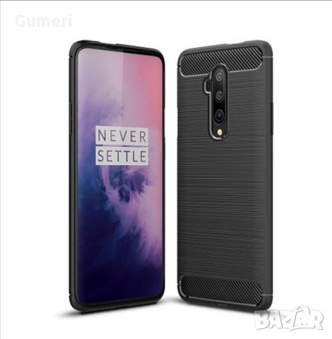  OnePlus 7T Pro Карбонов удароустойчив гръб , снимка 3 - Калъфи, кейсове - 29933815