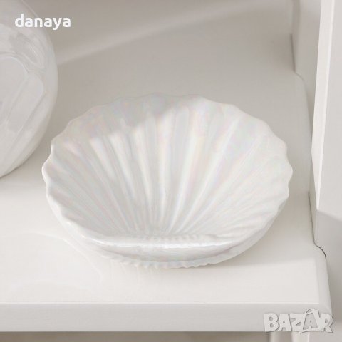 4004 Комплект керамични аксесоари за баня дозатор и сапунерка Ариел, снимка 8 - Други - 42135388