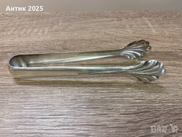 Винтидж сребърни щипки за захар, проба 800, снимка 2 - Антикварни и старинни предмети - 52417183