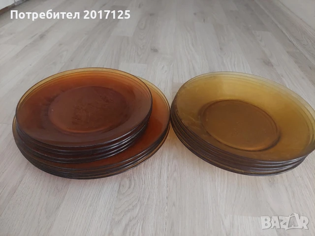 комплект чинии Duralex , France 14 бр, снимка 3 - Сервизи - 50593693